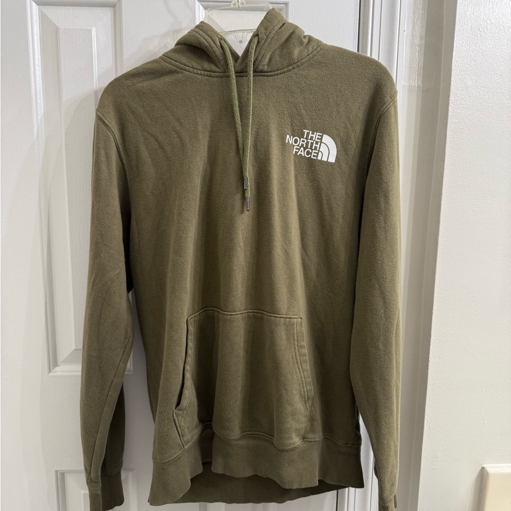 Gently Used Men’s North Face Green Sweatshirt Hoodie Pullover